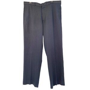 VTG 90s Armani Collezioni Mens Trousers Size 36 Wide Leg Black Pants RHH10573